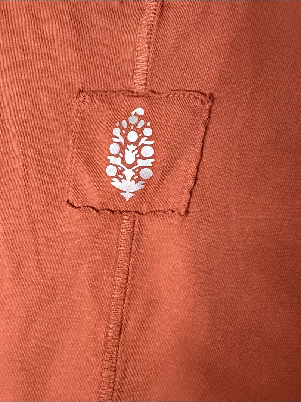 FP Movement by Free People Rust Orange Muscle Tank with Black Graphic - Picture 5 of 8